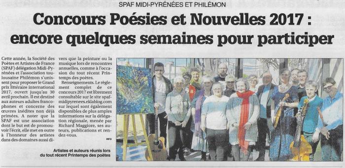  CONCOURS SOUS PRESSE