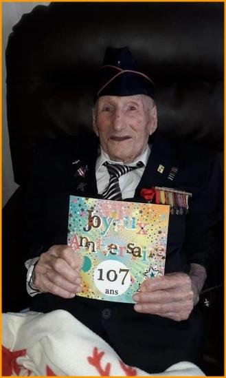 * Grand âge - « Monsieur Sourire »  Marcel Barbary fête ses 107 ans ce jour 22 janvier.
