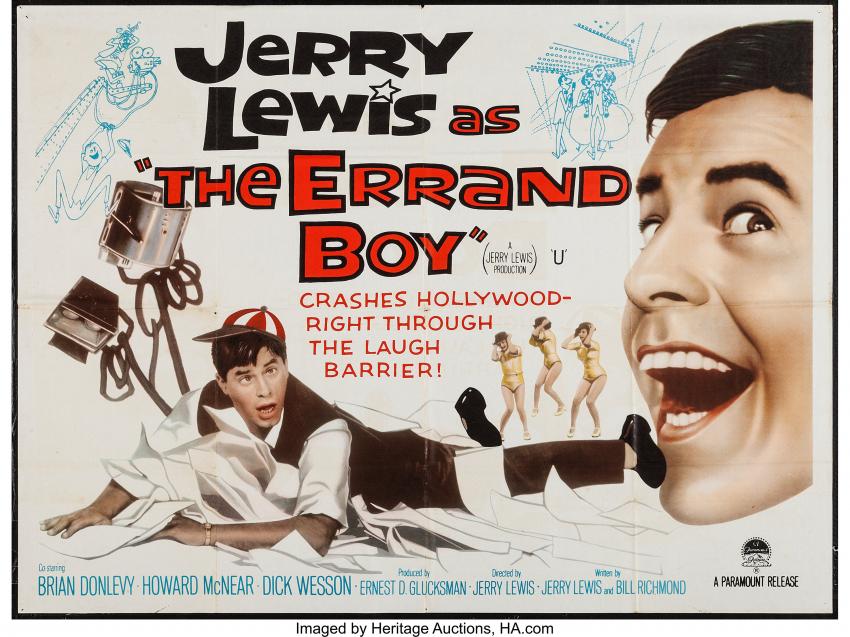 THE ERRAND BOY (LE ZINZIN D'HOLLYWOOD) BOX OFFICE USA 1961