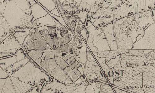 Aalst (Vandermaelen, 1846-1854)(geopunt.be)