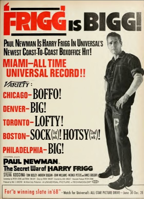 BOX OFFICE USA DU 26 MARS 1968 AU 1er AVRIL 1968