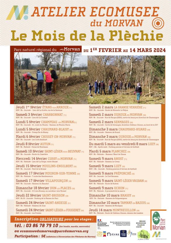 La plèchie débutera dans le Morvan le 1er février 2024