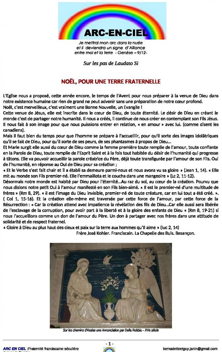 Bulletin de la Fraternité ARC-EN-CIEL - n°23