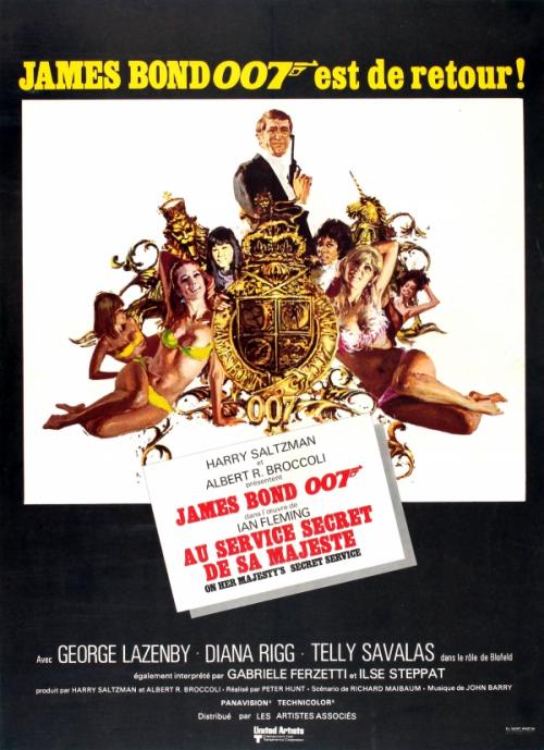 AU SERVICE SECRET DE SA MAJESTE - ON HER MAJESTY'S SECRET SERVICE - JAMES BOND BOX OFFICE 1969