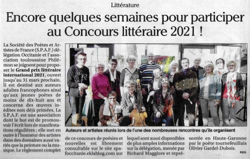 ANNONCES DU CONCOURS