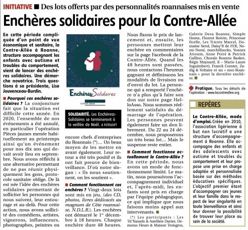 Des enchères solidaires