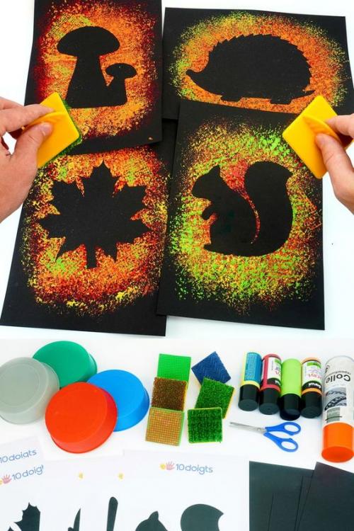 Idée arts Pinterest : silhouettes d'automne