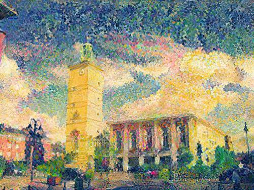 Beffroi de l'Hôtel de Ville d'Abbeville (creator.nightcafe.studio)