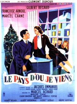 LE PAYS D'OU JE VIENS BOX OFFICE FRANCE 1956 AFFICHE DE GUY GERARD NOEL