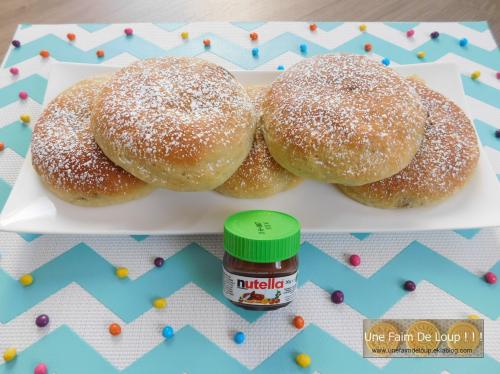 Beignets au four fourrés au Nutella