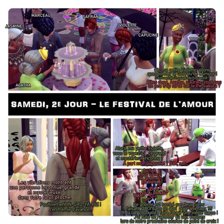 [PLC] Printemps 1 - Jour 2 - Violette cherche l'amour au festival de l'Amour