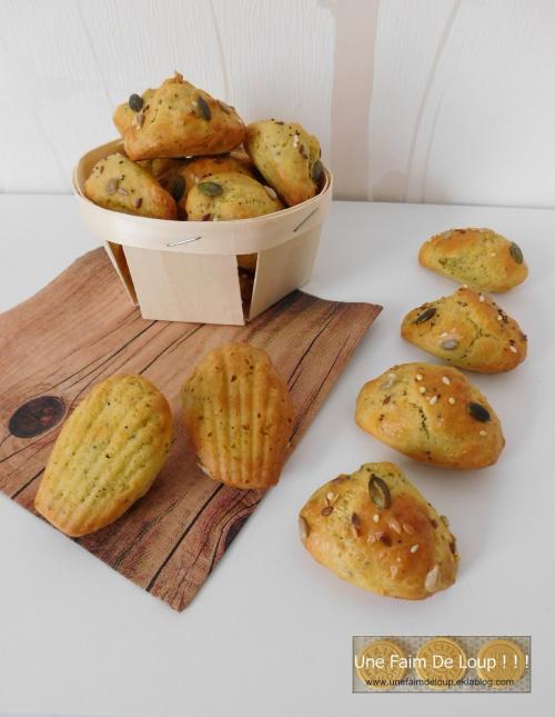 Madeleines salées au pesto 