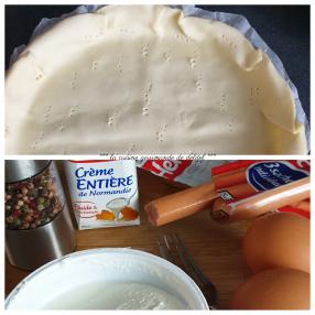 QUICHE ÉPINARDS,RICOTTA ET KNACKI