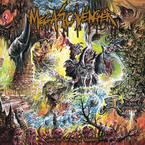 MEGASCAVENGER - Détails et extrait du nouvel album Songs In The Key Of Madness