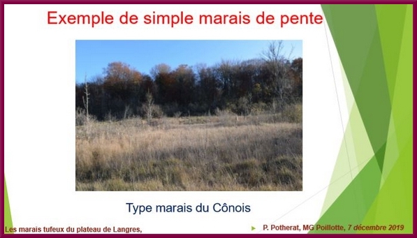 "Les marais tufeux du Plateau de Langres", une conférence proposée par la Société Mycologique du Châtillonnais