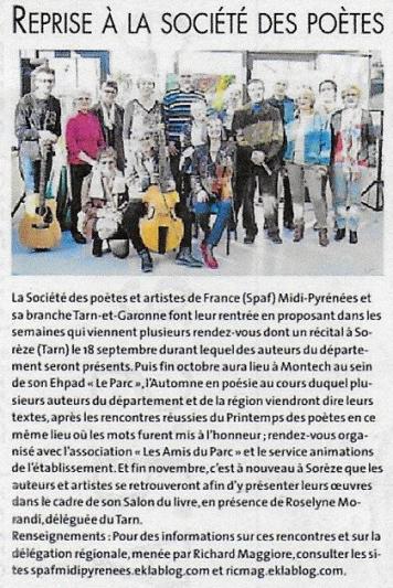 LA PRESSE EN SEPTEMBRE