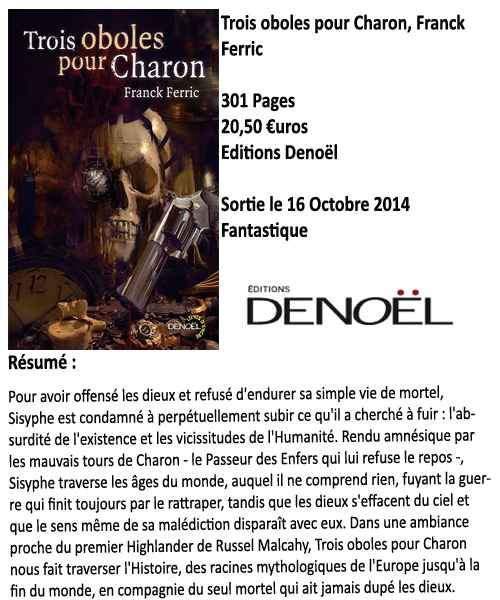 Trois oboles pour Charon, Franck Ferric