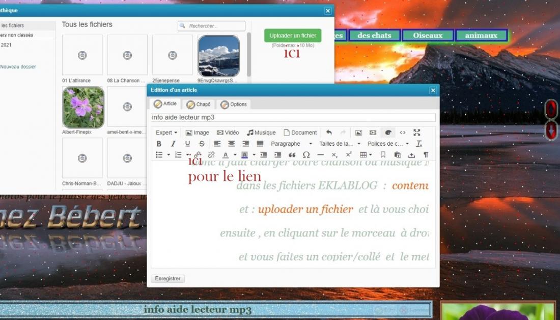 info aide lecteur mp3