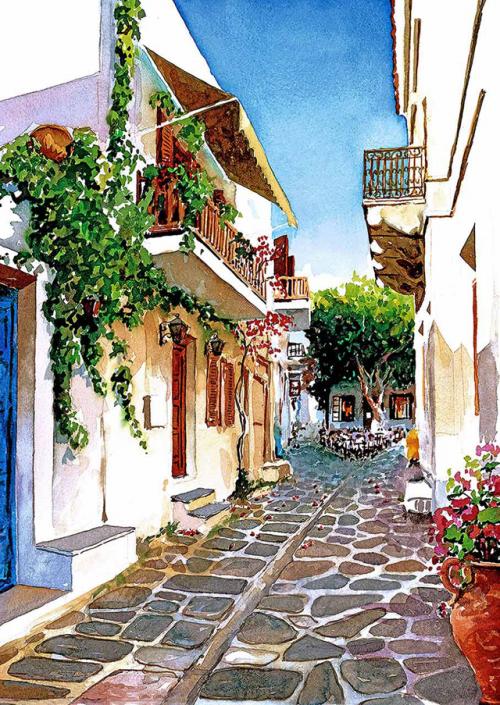 Peinture de : Pantelis Zografos 