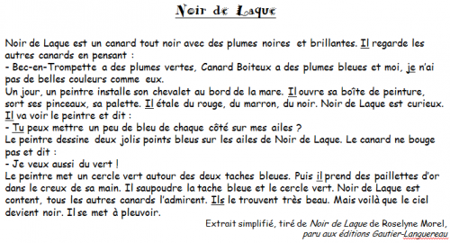 Grammaire Picot CE1 - textes, transpositions, exercices - Période 4