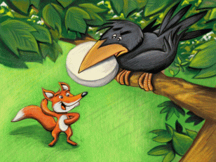 Le Corbeau et le Renard - Il était une histoire - IEUH