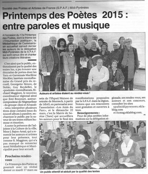 LA PRESSE EN MARS