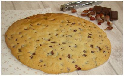 COOKIES GÉANT CHOCOLAT,NOISETTES