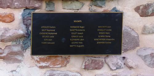 * Inauguration de la plaque aux soldats du Génie et de la Légion de la DFL à GRUSSENHEIM