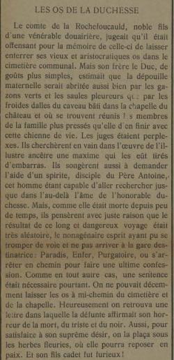 Les os de la duchesse (Tatène  14 juin 1913)