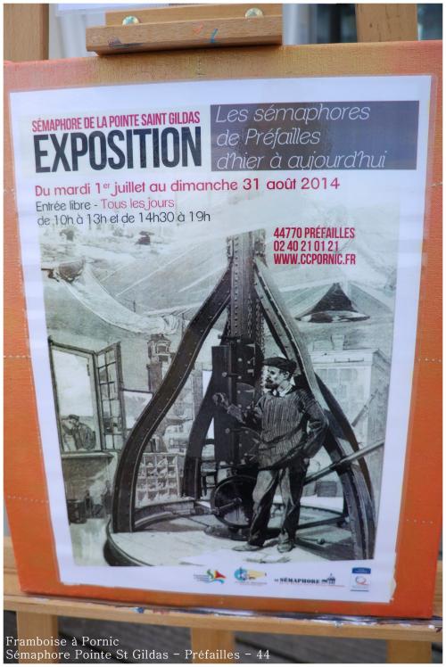 Exposition au sémaphore de la Pointe St Gildas à Préfailles