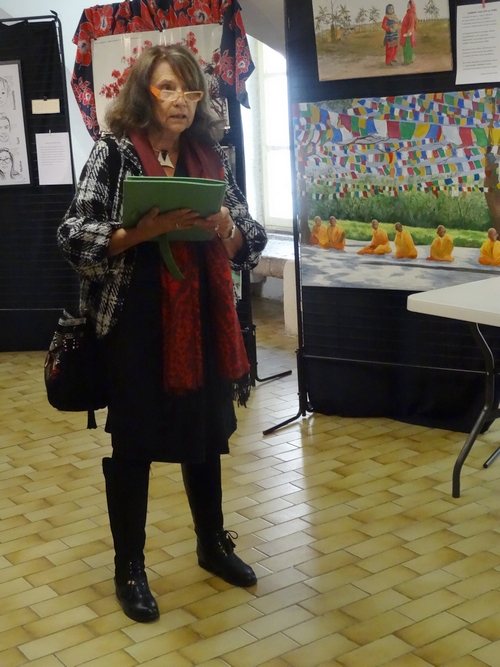 Le beau vernissage du Festival "Cultures sans frontières" de l'Association Châtillon-Scènes...