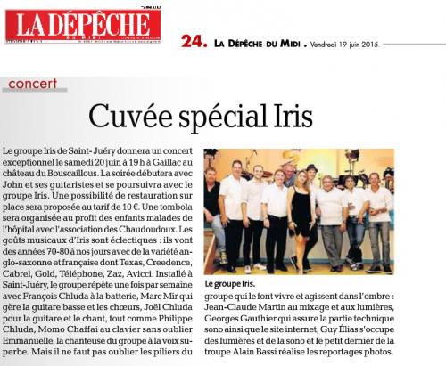 Article de la Dépêche du Midi 29-08-2010  Merci à Anita