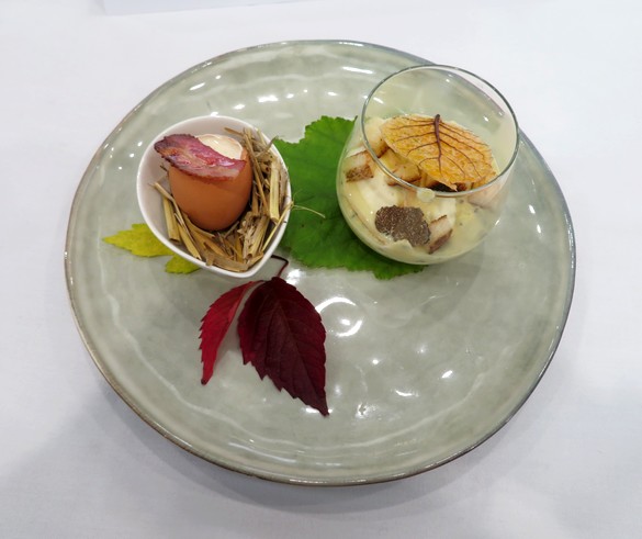 Le concours de  "l'œuf brouillé à la truffe" , lors de la Fête de la truffe Impériale, a connu un beau succès