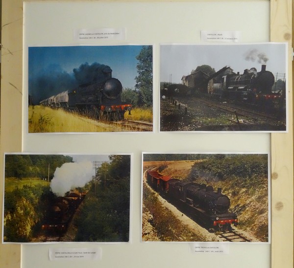 Souvenirs d'une exposition sur l'arrivée du train à Châtillon sur Seine...