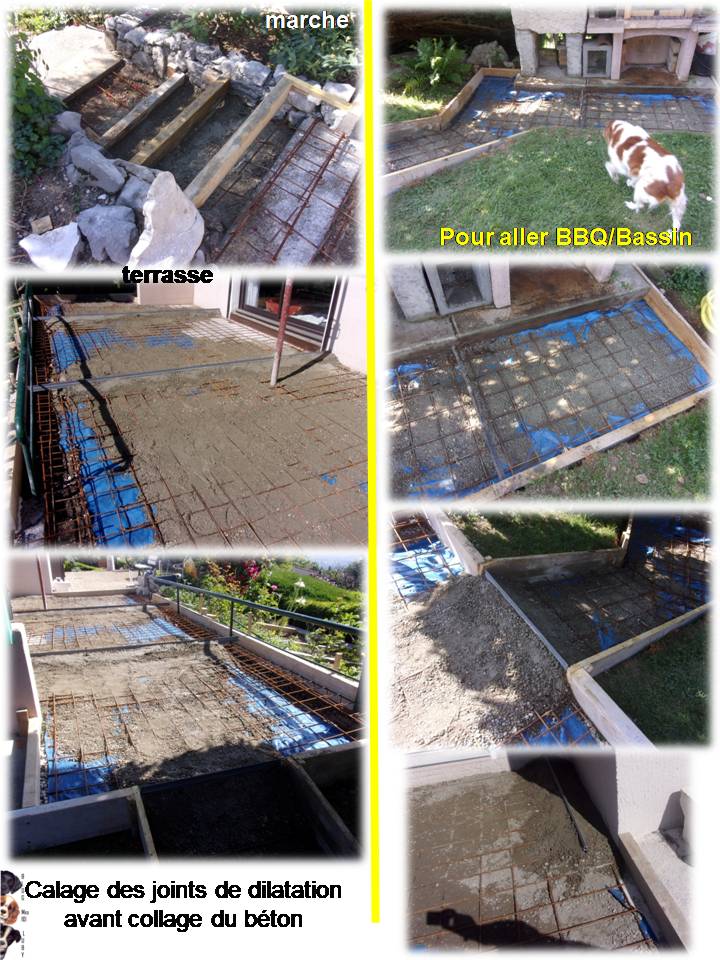 Travaux de notre terrasse