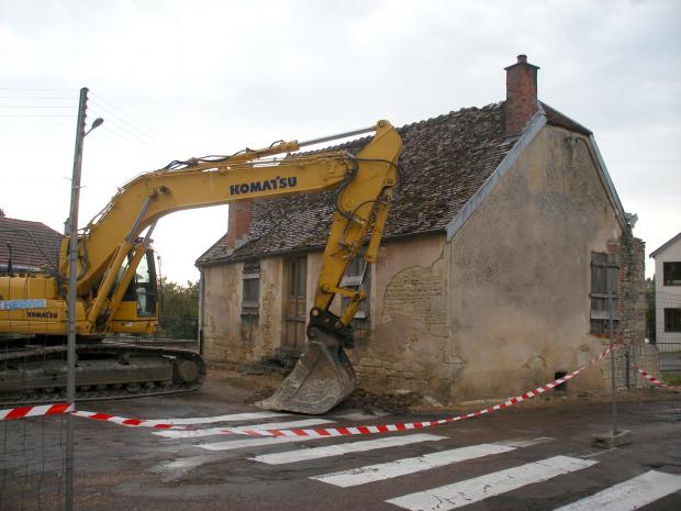 La création du rond-point de la place de la Charme, par René Drappier