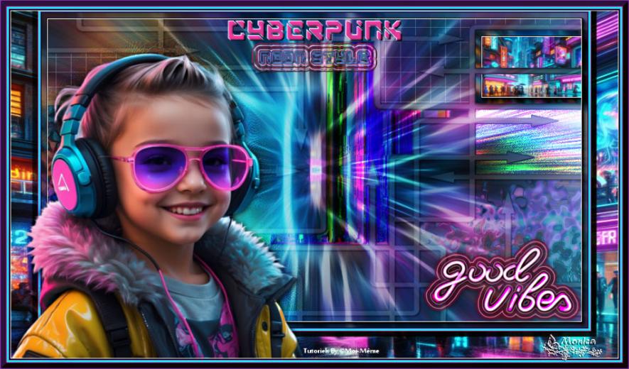 Cyberpunk, neon style