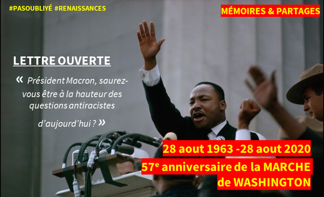 Martin Luther King - Lettre au président Macron sur le racisme en France
