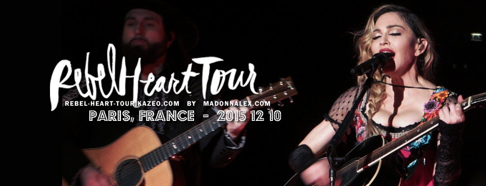 Madonna Rebel Heart Tour Paris Bercy Arena 10 Decembre 2015