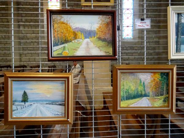 Exposition de peintures dans l'église de Gevrolles, par les Amis du Châtillonnais