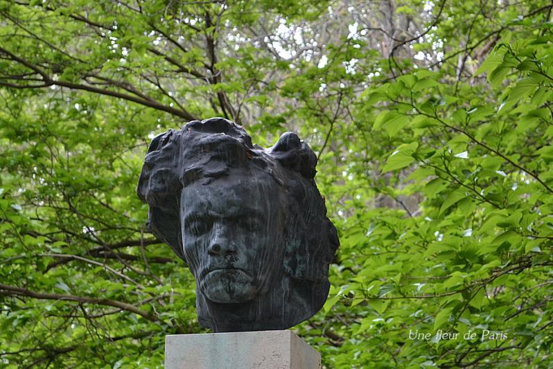 Jardin du Luxembourg : Buste de Ludwig Van Beethoven de Bourdelle