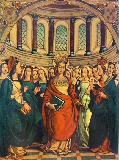 Sainte Ursule et ses compagnes, onze mille vierges martyres à Cologne (4ème s.)