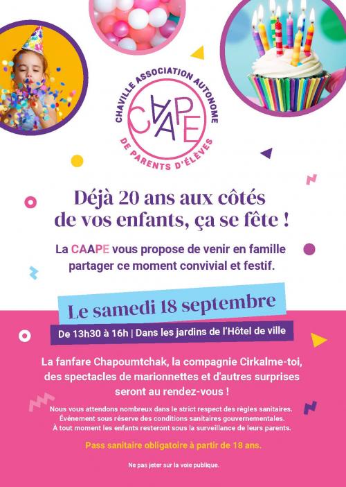 Déjà 20 ans aux côtés de vos enfants !