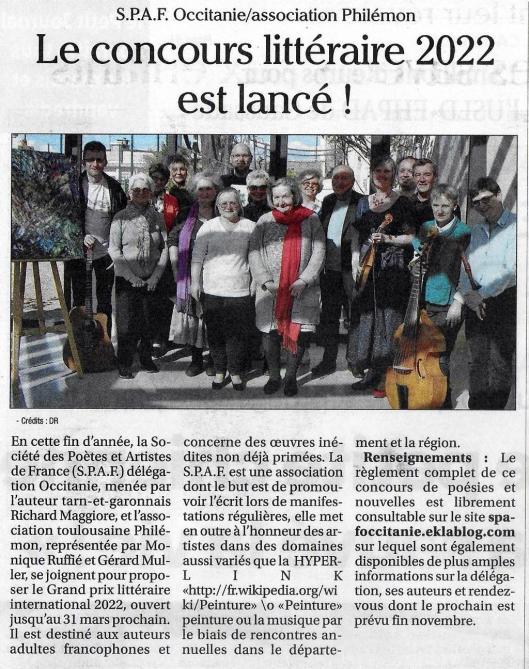 ANNONCES DU CONCOURS