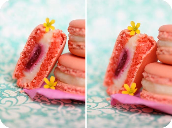 Macarons Ispahan {letchis, rose, framboise} de Pierre Hermé