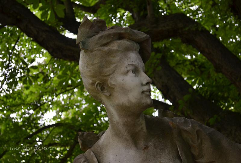 Jardin du Luxembourg : Monument à Watteau par Henri-Désiré Gauquié