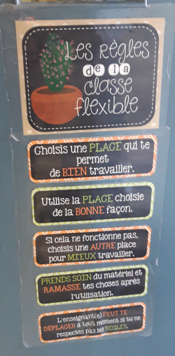 En route vers la classe flexible mais pas que...