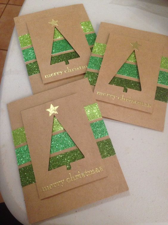 Idée marché de noël : "Cartes Merry Christmas"