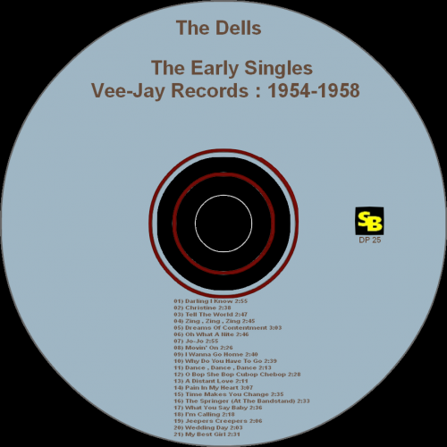 The Dells : CD " The Early Singles Vee Jay Records 1954-1958 " SB Records DP 25 [ FR ]
