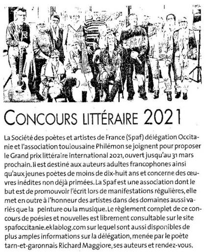 ANNONCES DU CONCOURS